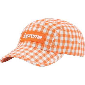Sombreros Supreme Gingham Camp Cap Naranjas | CO473LH