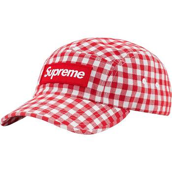 Sombreros Supreme Gingham Camp Cap Rojas | CO477VD
