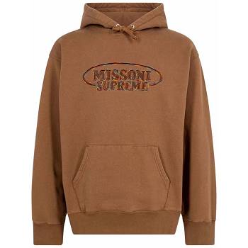 Sudadera Con Capucha Supreme x Missoni Logo Marrones | CO135LH